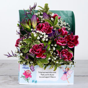 Mother's Day Flowers with Lilac Freesias, Spray Carnations, Limonium and Pittosporum
